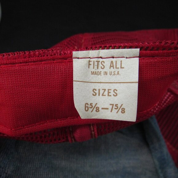 Vintage Thunderbirds '83 adea Puff Patch Logo Blue/Red Adj Snapback Cap Hat - Picture 9 of 9